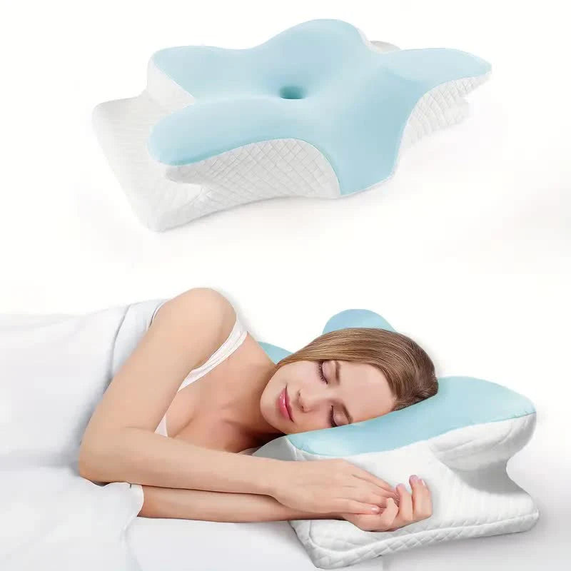 Oreiller Ergonomique Cervical à Mémoire de Forme – Soutien Nuque & Dos
