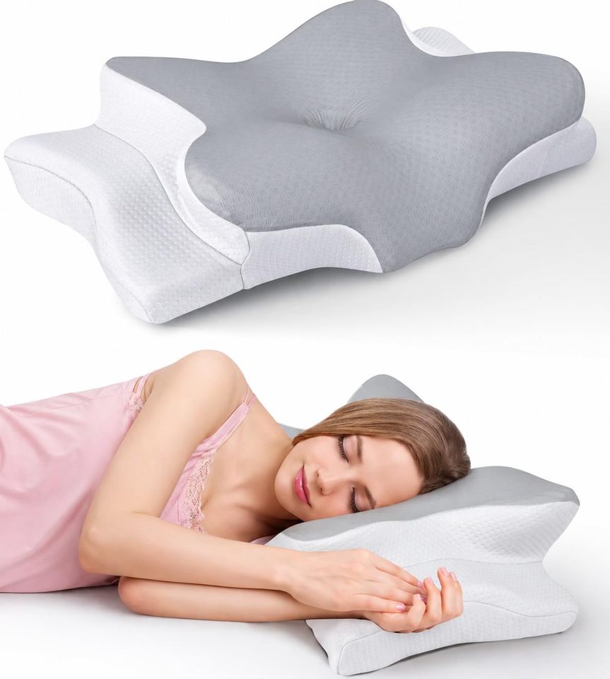 Oreiller Ergonomique Cervical à Mémoire de Forme – Soutien Nuque & Dos